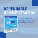 PUREFLOW Home Air Filter MERV 8, 17X21X1 Furnace Filter, 4 Layer High Efficiency Filtration for Dust, Smoke, Fumes, Pollutants (4-Pack)