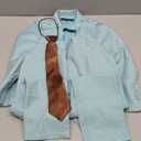Boys Suit 4 Piece Slim Fit Kids Tuxedo Suit Formal Wedding Outfit Blazer Vest Pants Set with Tie 6Y