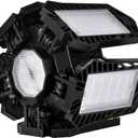 Adjustable Garage Light 80w Led 6 Panels 8000lm Deformable for Large Spaces Energy Efficient Ceiling Light