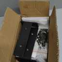 Heavy Duty Shelf Bracket 4 Pack, Floating Shelf Brackets 6 inch Long, Brackets for Shelves, Black Coated Metal Wall Shelf Support Brackets1/5"-Thick