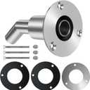 24mm/0.94 Inch Thru Hull Exhaust Skin, Stainless Steel 316 Thru Hull Exhaust Skin Fitting, Diesel Heater Exhaust Pipe Thru Wall for Boat Car Truck Diesel Parking Heaters with Bolts and Nuts