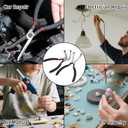 2Pcs Electrical Disconnect Pliers for Cars, Electrical Connector Removal Pliers Automotive Fuel Line Disconnect Repair Tool Set for Fuel Injectors, Sensors (Black)