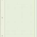 TOPS Engineering Computation Pad, 8-1/2" x 11", Glue Top, 5 x 5 Graph Rule on Back, Green Tint Paper, 3-Hole Punched, 200 Sheets (35502)