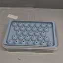 Ice Cube Tray with Lid and Bin  Round Ice Cube Trays for Freezer, BPA-Free Food-Grade Ice Mold, Stackable Ice Ball Maker, Iced Bucket Kits, Circle Ice Tray for Cocktails, Whiskey, Coffee, and Drinks (1.2in/62balls&box)