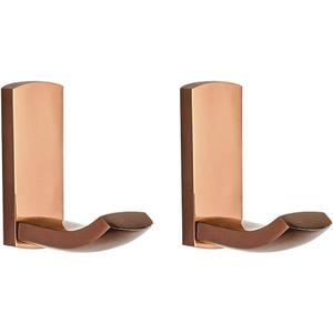 Aothpher 2 Pack Wall Mounted Copper Towel Robe Hook Bath Kitchen Heavy Duty,Rose Gold Polished