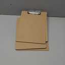 Amazon Basics Hardboard Office Clipboard, Low-Profile, Letter Size, 9" x 12.5", Brown, 6-Pack