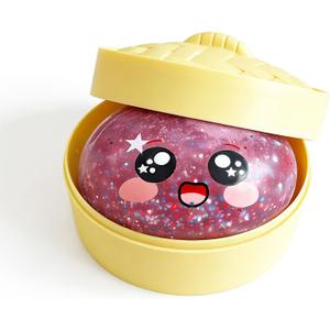 Glitter Dumpling Squishy-Rare GlitterDumpling Stress Ball, Bun Stress Relief Fidget Fidget Toys Adults & Teens