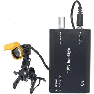 3W Dental Headlight with Clip for Loupes Glasses Portable LED Headlamp