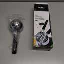 Stainless Steel Lemon Squeezer - Metal Citrus Juicer - Lime Lemon and Fruit Juicer with Silicone Handles - Large Manual Citrus Press Juicer - Hand Held Squeezer - Ergonomic Design with Solid (Black)