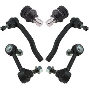 TRQ Front Steering & Suspension Kit Ball Joint Sway Bar Stabilizer Link Tie Rod Compatible with 2007-2015 Mazda CX-9