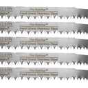 9-Inch Stainless Steel Frozen Meat Bone Cutting Saw Blades for Reciprocating and Sawzall Saws 5-Pack