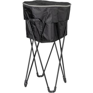 Household Essentials Thermal Standing Cooler with Travel Bag, Heavy-Duty Polyester, (Black)