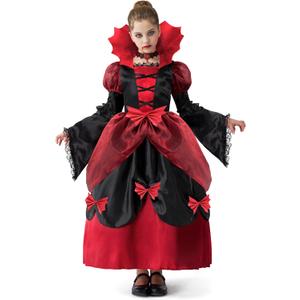 Spooktacular Creations Vampire Costume for Girls, Halloween Costume for Girls, Halloween Victorian Vampiress Dress (Small(5-6 yrs))