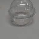 Golden Apple, 3.5oz-30sets Clear Plastic Cups for Ice Cream, Snack Bowl with Dome lids No Hole