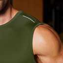 COOFANDY Men's Sleeveless Shirt Quick Dry Workout Tank Top Gym Muscle T Shirts Sport Athletic Tanks Moisture Wicking, Medium