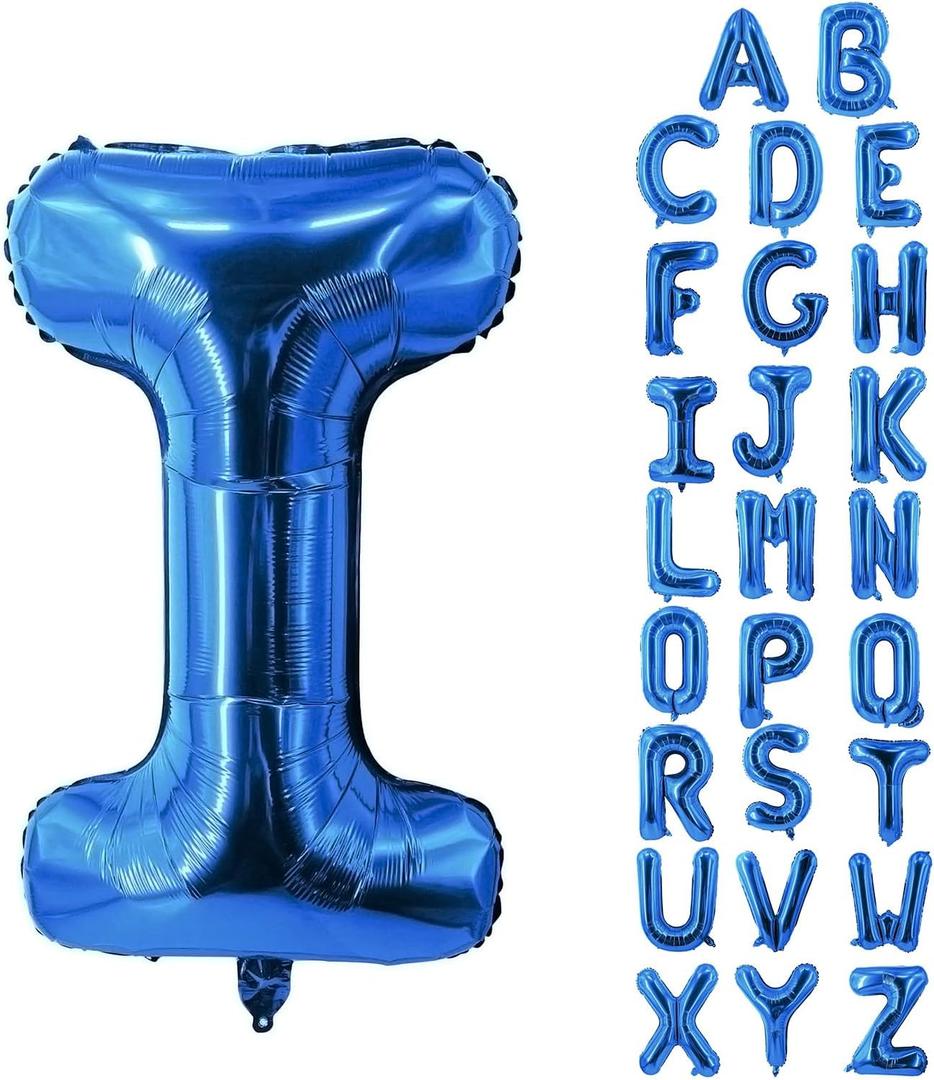 Blue Letter Balloons 40 Inch Large Alphabet Balloon Aluminum Mylar Foil Big Birthday Decor Wedding Anniversary Graduation Party Supplies Giant Letter Y Balloons In Metallic Blue