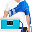 PhysioNatural Blue Ice Cold Therapy Machine – Cryotherapy for Pain Relief – Ice Machine for Knee After Surgery, Back, Shoulder, Hip, and Ankle – Cold Compression for Arthritis and Post-Surgery Relief