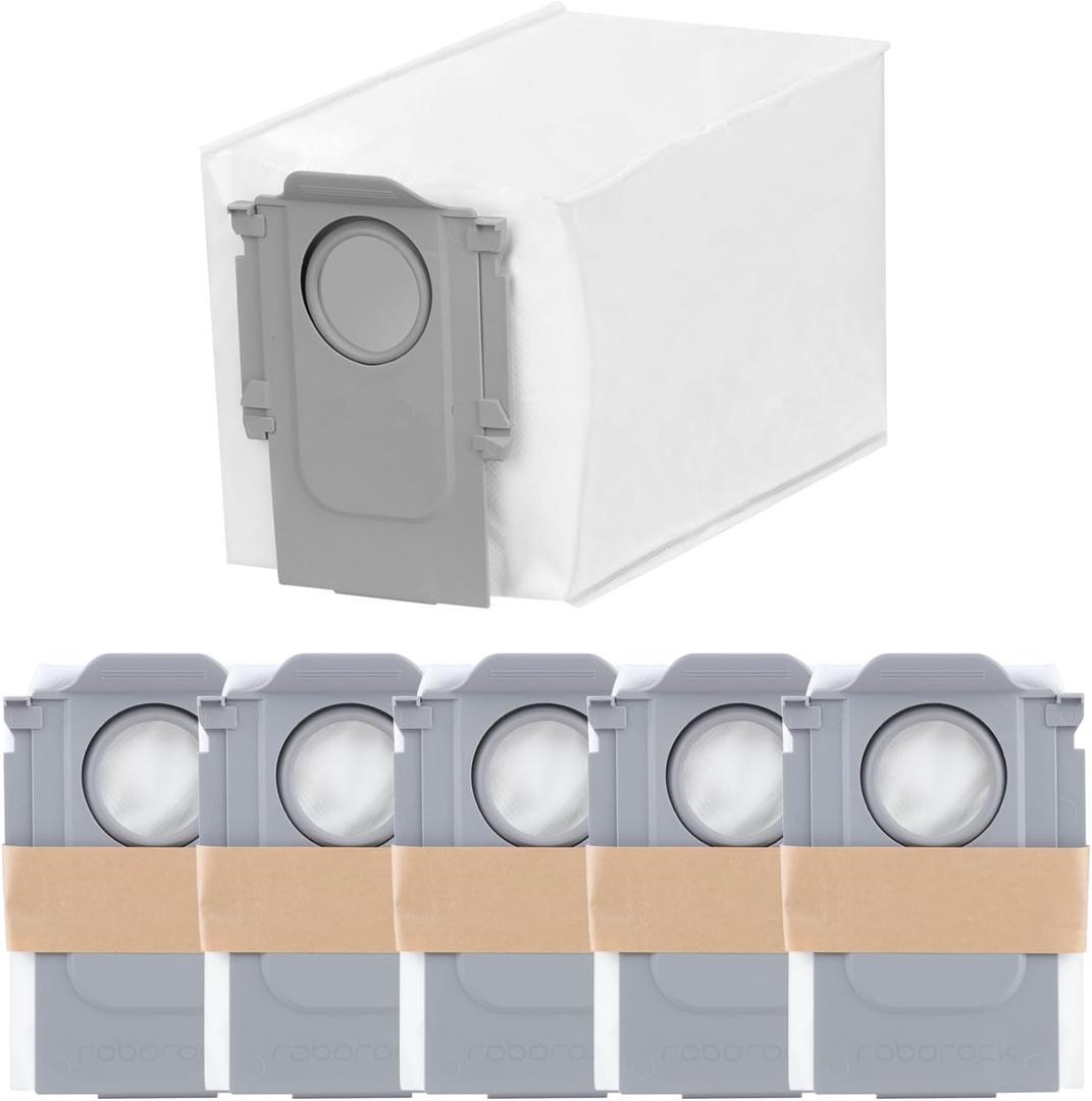 roborock 6 Packs Disposable Dust Bags for QrevoEdge2, QrevoSPro, QrevoCurv2Flow, QV35A, Saros10 & Saros20series, QrevoCurv, QrevoEdgeS5A, QrevoSlim, S8MaxUltra, QrevoMaxV, QRevo series Robot Vacuum