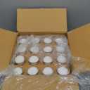 Hosley 48-Pack Ivory Unscented Votive Candles, Clear Glass, 10-12 Hr Burn, Hand-Poured, Ideal for Weddings, Parties, Aromatherapy, Holidays, Gifts