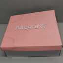 Allegra K Women's Platform Chunky High Heel Lace Up Combat Boots (7.5, Gunmetal)