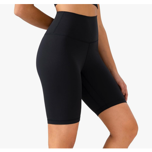 Women Biker Shorts Inseam - High Waisted Tummy Control Workout Athletic Exercise Spandex S