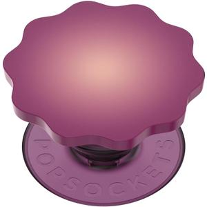 PopSockets Phone Grip with Expanding Kickstand, Adhesive Grip - Molded Flower Rd Rd Wine Translucent