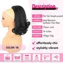 Flick Ponytail Extension 14 inch Yaki Straight Drawstring Ponytail for Black Women Shoulder Length Natural Black Synthetic Kinky Straight Hair Pony Tail with Tail Warping(1B)
