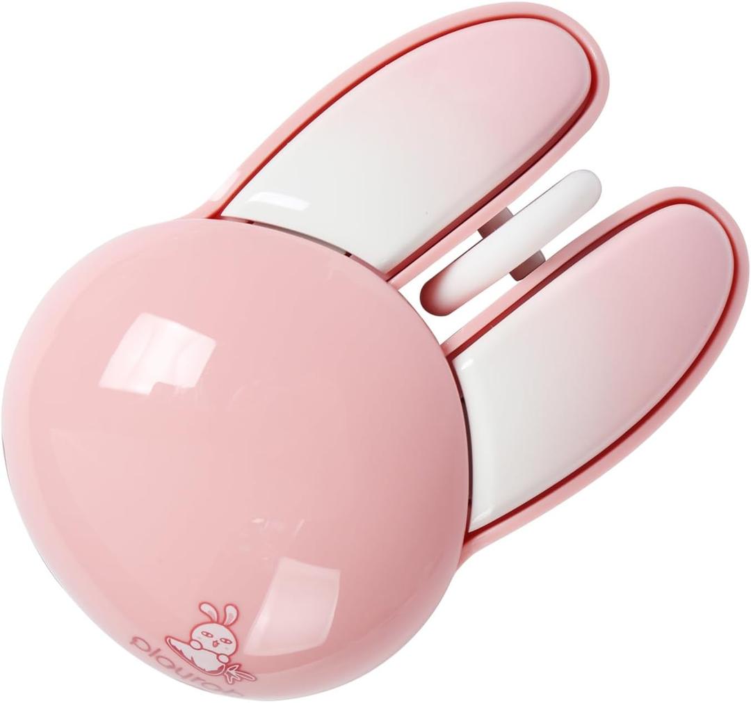 Wireless Mouse Cute Pink Mouse Kawaii Bunny Shape Rabbit Design Portable Silent Lightweight Quiet Cordless USB Optical Cordless Mice for PC Laptop Computer Mac MacBook Pro Desktop HP Kids Girls Gift