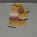 KYEESE Dog Sweater for Small Dogs Thick Dog Knitwear Turtleneck Warm with Sleeves Fuzzy Dogs Clothes Gradient Color, Brown, Medium (Medium (10-17lbs))