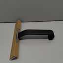 dancemoon JustHang Shower Squeegee for Glass Doors, All-in-One Award-Winning Silicone Squeegee with Built-in Hook for Bathroom, Window, Mirror, Tile Wall, Car, Streak-Free Cleaner Tool, 10-Inch Black