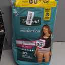 Depend Fresh Protection Adult Diapers, Incontinence Underwear for Women, Disposable, Maximum, Medium, Blush, 30 Count