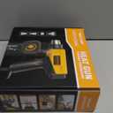 SEEKONE 1800W Heat Gun Compact Design Heavy Duty Hot Air Gun 122-120250- 650Variable Temperature Control for 2 Speed Settings with 4 Nozzels for Crafts, Vinyl Wrap, Shrink Tubing