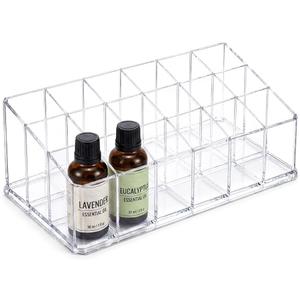 Essential Oil Holder,18 Slots Plastics Essential Oil Storage,for Bottles Perfumes and Nail Polish Shelf,Essential Oil Organizer,Makeup Storage Rack