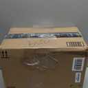 Hacaroa 4 Pack Tempered Glass Cutting Board with Rubber Feet, Rectangle Non-slip Chopping Board, Long Lasting Clear Glass Tray for Kitchen Countertop, Table, Shatter-Resistant, Heat-Resistant, 2 Size