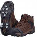 Ice Shoes Grippers Non Slip 1 Pair - Anti Slip Shoe Grips Shoes Gripper with 10 Steel Studs Crampons, Universal Ice Cleats Walk Traction Grips for Shoes (Large)