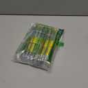 Geyee 12 Set Plastic Beadable Pens Assorted Bead Pens Crystal Wood Round Spacer Set Black Ink DIY Ballpoint for Women Men Gift Office Supplies(Lemon)