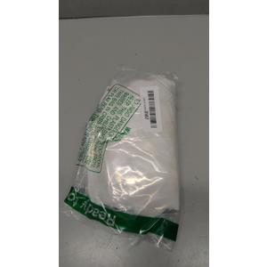 jinchan Linen Valance with Lace Trim Farmhouse Rustic Valance Curtain for Window 18 Inch Small Window Treatment for Living Room Dining Room Semi Sheer Light Filtering Rod Pocket 1 Panel Off White