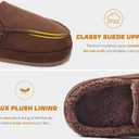 KuaiLu Womens Clog Slippers Cozy Warm Plush Lined With Arch Support Suede Faux Fur House ladies Bedroom Slippers Comfortable Memory Foam Slip-on Womans Home Shoes (9, Brown)