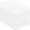 Full XL Cotton Knit Jersey Fitted Sheets, 2-Pack, 15" Deep Pocket, White