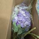 Lyrow Artificial Peony Hydrangea Flowers Bouquets Realistic Silk Fake Flowers for Wedding Table Centerpieces Home Farmhouse Decor Faux Floral Arrangement for Bridal Party DIY,Light Purple,8 Pcs