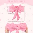 10 Pcs Spandex Chair Sashes for Wedding Elastic Chair Bows Sashes Universal Decorative for Party Baby Shower Ceremony Reception Banquet Decorations(Pink)
