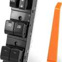 25401-ZT10A Master Window Switch Compatible with 2004-2015 Nissan Titan 2004 Pathfinder Armada 2005-2008 Armada Accessories Front Left Driver Side Window Switch 16 + 3 Pins Replacement 25401ZT10A