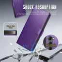Wallet Case for Samsung Galaxy S23 with RFID-Blocking Credit Card Holder, PU Leather Folio Flip Cover Women Men Protective Phone Case Compatible with Samsung S23, Purple