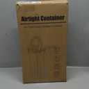 PRAKI Cereal Containers Storage Set (4L,135.2 Oz), 4PCS Airtight Food Storage Containers with Pour Spout for Kitchen & Pantry Organization Cereal Dispensers with 20 labels, Measuring Cup & Marker