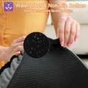 POCBLUE Deluxe Washable Dog Bed for Medium/Large Dogs Dog Crate Mat 35 Inch Comfy Fluffy Kennel Pad Anti-Slip for Dogs Up to 60 lbs, 35" x 23", Black