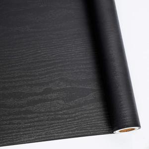 Abyssaly Peel and Stick Wallpaper Black Wood Contact Paper Decorative Self-Adhesive Film for Surfaces Easy to Clean Thickening Upgrade Increase Stomata and Reduces Bubble Generation 11.8 in X 78.7 in