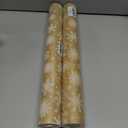 2 x CAKKVDE Vintage Christmas Wrapping Paper Roll - Kraft Gift Wrap with Jute Twine | 17 Inch x 49 Feet Durable Holiday Wrapping Paper for Gifts(White snowflakes)