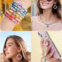 BestNow Clay Beads Bracelet Making Kit 5000 Pcs Friendship Bracelet Kits Flat Beads for Jewelry Making Polymer Heishi Beads Set for Bracelet Necklace DIY Crafts Gift for Girls Ages 6-12 (20 Colors + Black Letter Beads)