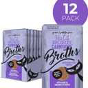 Tiki Cat Born Carnivore Broths, Duck & Chicken Recipe, Hydration and Flavor Supplement Cat Food Topper, 1.3 oz. Pouch (12 Count)