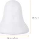 2 x STOBOK Flower Decor 20 Pcs Craft Foam Bells White Christmas Bells Polystyrene Bells Shapes for DIY Home Craft Project Christmas Tree Holiday Party Supplies 7.4cm Birthday Party Supplies